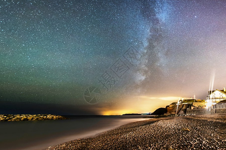 锡德茅斯星空银河风光背景