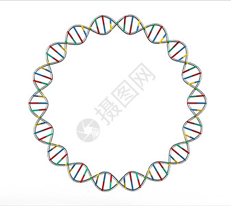 医疗的插图螺旋白色背景上的脱氧核糖酸图片