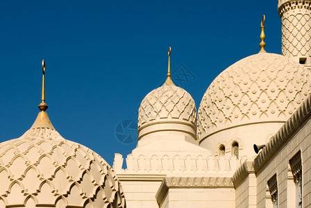 阿拉伯崇拜天空清真寺宣礼塔迪拜背景图片
