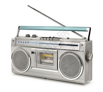 80年代隔离的无线电录音播放机Vintage立体音响声的扬器图片