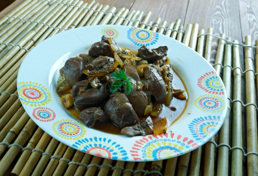 传统的肾晚餐中亚烹饪品美食图片