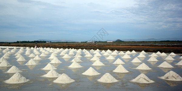 盐养场海水的堆积食物农业土壤图片