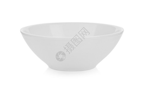 白色背景陶瓷碗餐具制品盘子图片