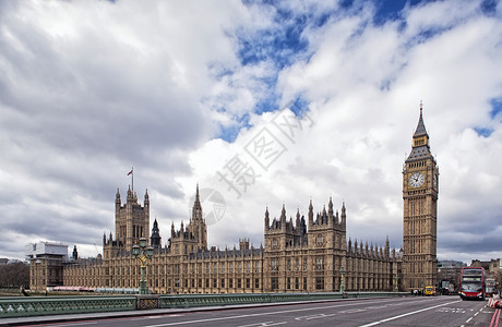 联合的屋英国议会两院和伦敦BigBen城市图片