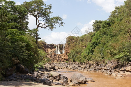 埃塞俄比亚非洲大裂谷地的风景情况全裂痕溪图片
