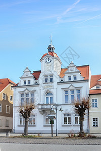 地标德国奥斯特里茨市政厅大楼萨克森正方形图片
