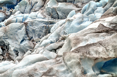 约斯特达斯布林冰川里的洞穴特殊地貌背景