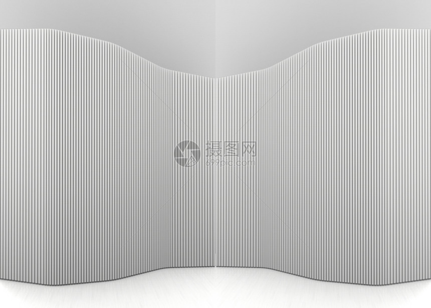 白色的薄3dmake摘要垂直长宽条壁背景复古的图片