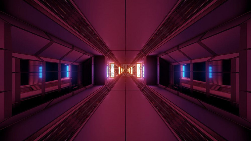 科技科幻时空隧道未来背景图片