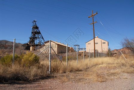 井架被遗弃的结构亚利桑那州比斯建筑物行业图片