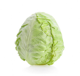 白背景孤立于的卷心菜色食物莴苣背景图片