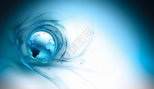 地球插图互联网具有蓝色世界3D图像的抽象商业背景图片