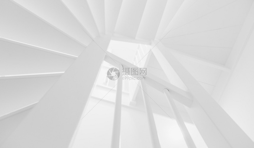 当代的艺术黑白楼梯在安斯特丹的空家艺术图片