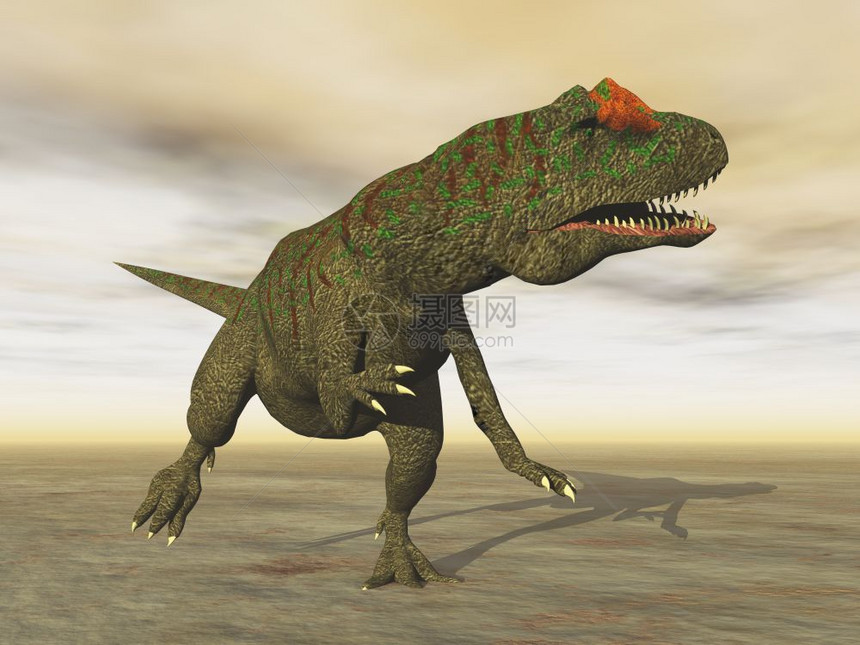 插图阿龙恐在沙漠中行走3D转化使成为绿色图片