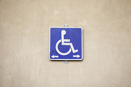 椅子残疾人标志信息号细节残疾人专用标志和障碍方向背景图片