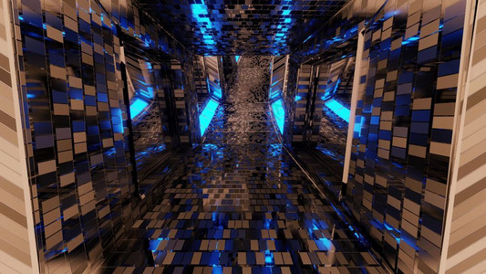 严禁未来科技光束运动时空隧道设计图片