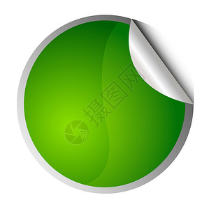 吊牌圆形优惠券绿色标签空白的抽象优惠券设计图片