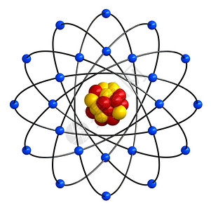 离子原子晶体结构草图3d抽象原子结构转化体设计图片