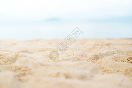 假期自然日光浴沙与海空夏季滩概念背景图片
