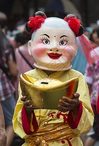 在泰国曼谷唐人城举办新年庆典活动旅行路戏服图片