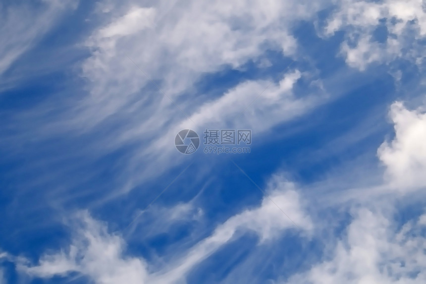 蓝天空云彩幕背景抽象多的晴天季节图片