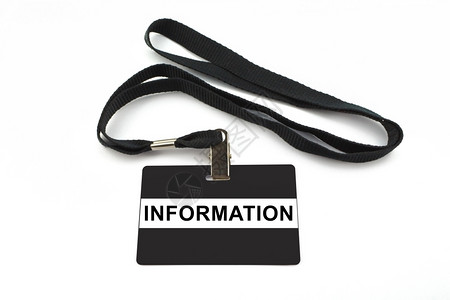电脑技术白背景上隔离带条纹的信息徽章Name联系图片