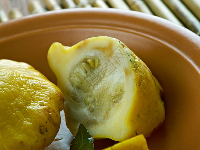 醋天然南瓜pattypan自制腌健康覆盖图片