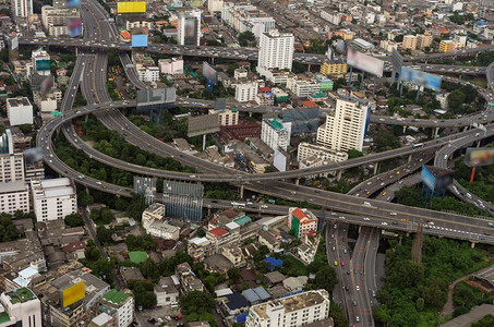 曼谷高速公路和最观点泰国地速公路泰国曲线最佳天际图片