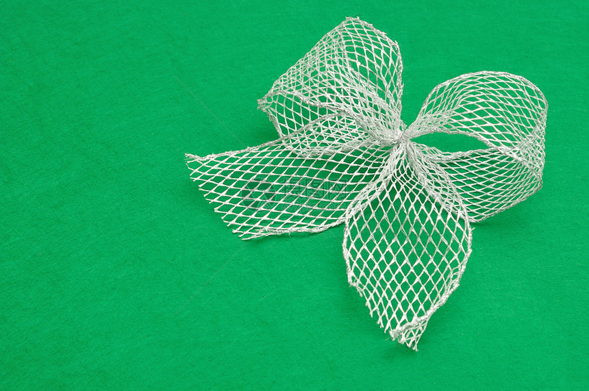 快乐的优雅绿背景银弓被隔绝礼物图片