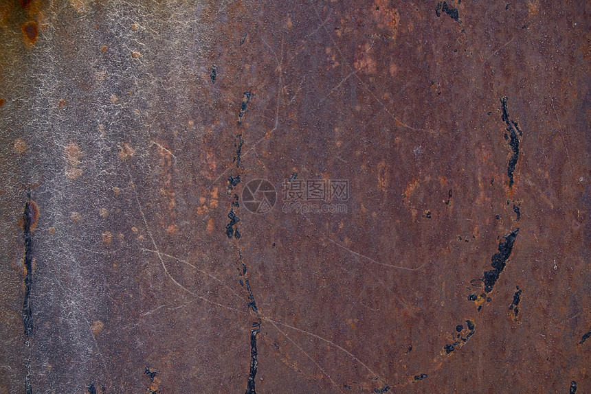 质地盘子艺术旧铁表面生锈金属板背景图片