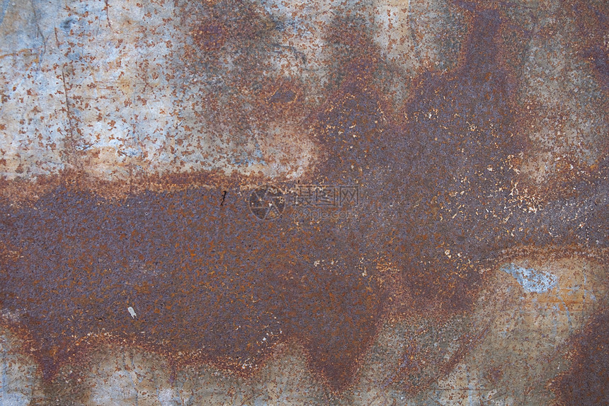 木板旧铁表面生锈金属板背景床单陈年图片