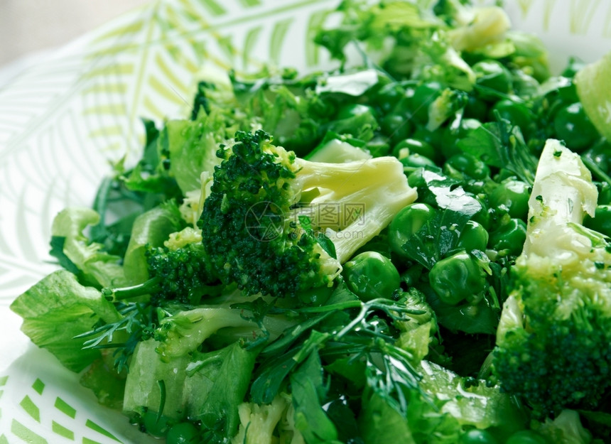 蔬菜BrokoliSalatas地中海沙拉洋葱莴苣图片