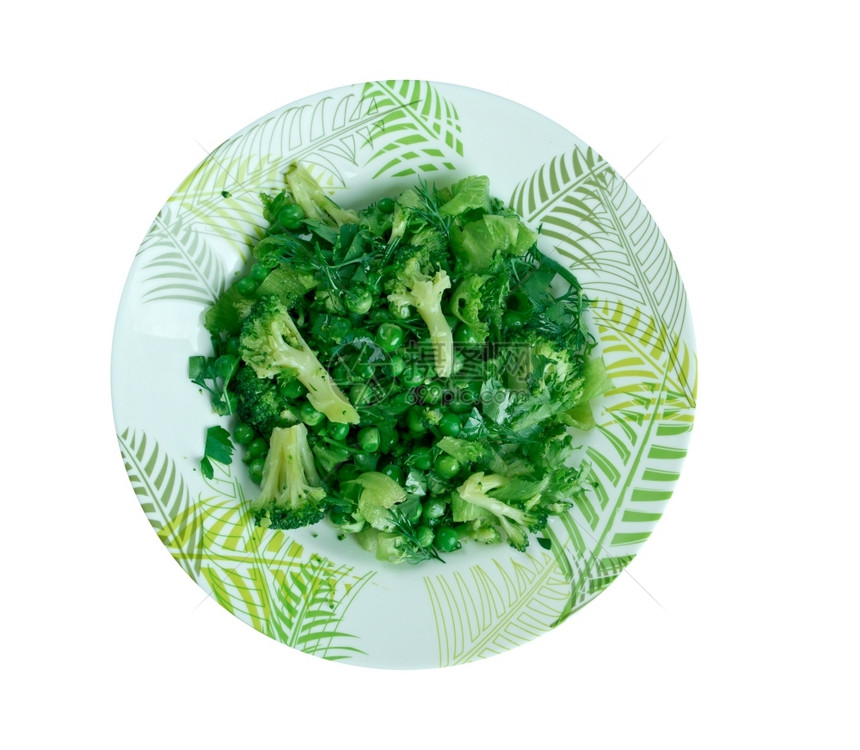 BrokoliSalatas地中海沙拉橄榄蔬菜健康图片