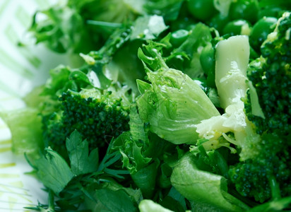 BrokoliSalatas地中海沙拉青菜蔬莴苣图片