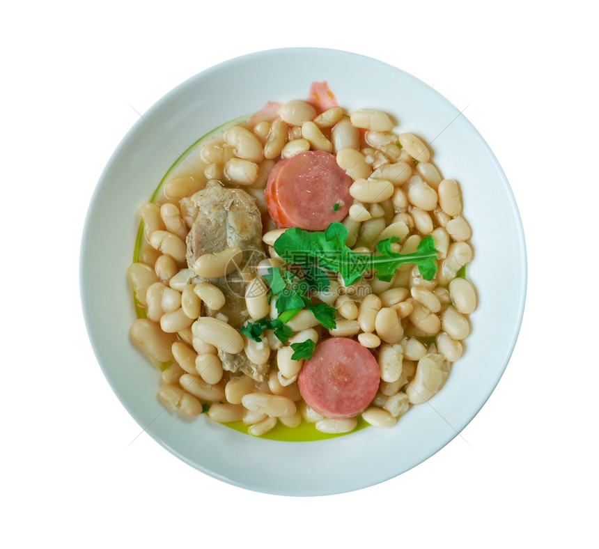 猪肉Cassouletpurporc传统法国美食式慢炖菜健康图片