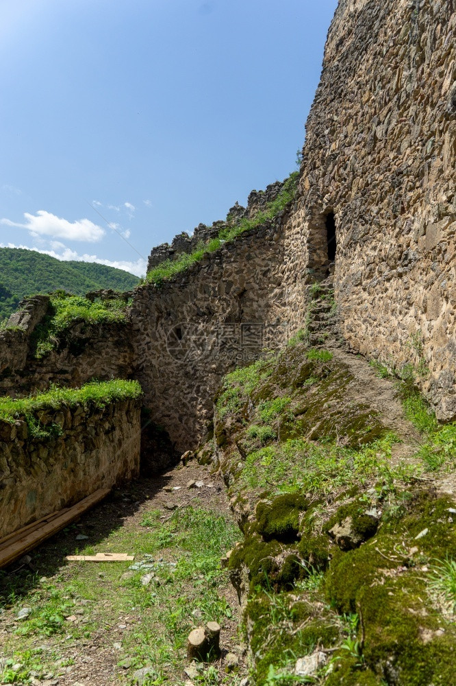 格鲁吉亚建筑古老废墟和文化如果是考古学的旅游建筑城远足图片