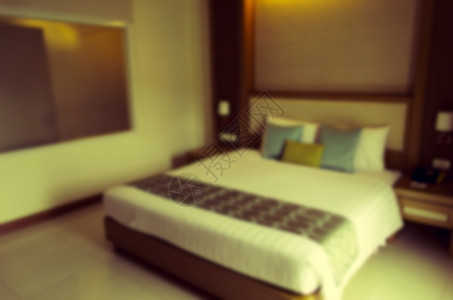 活的床公寓抽象模糊的现代旅馆卧室内面背景语调模糊图片