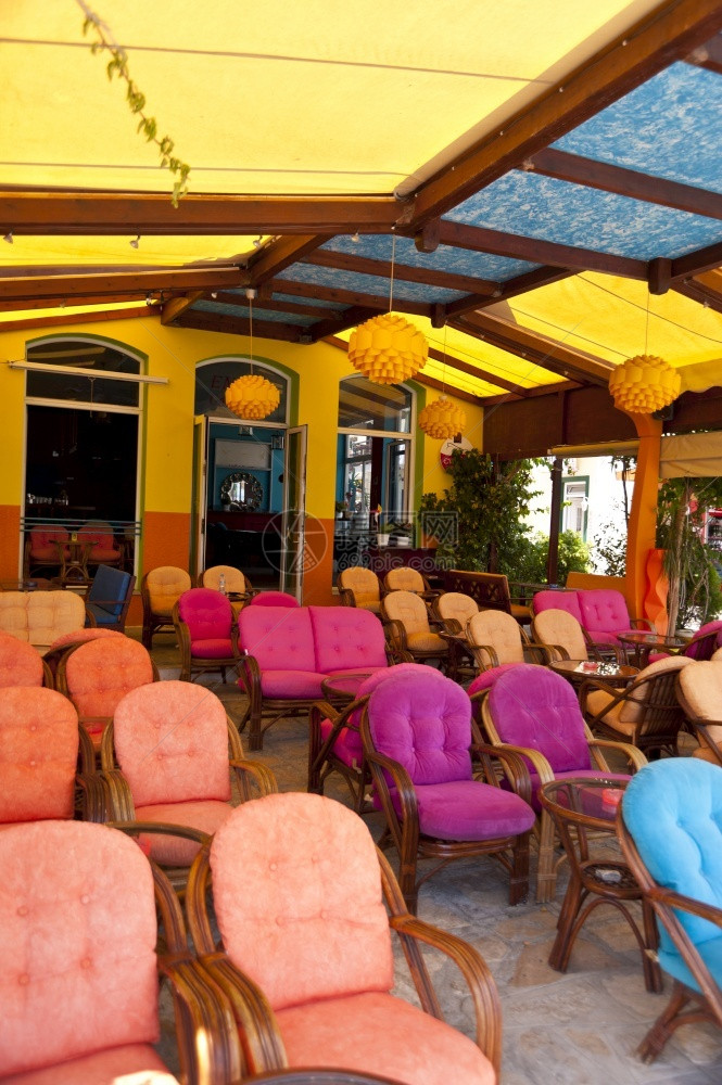 萨莫斯人行咖啡厅休息室旅游咖啡馆图片
