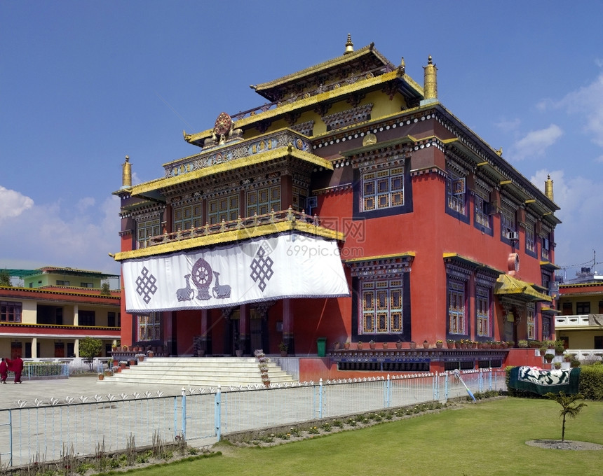 观光尼泊尔加德满都博达纳特佛教寺院建造宗的图片