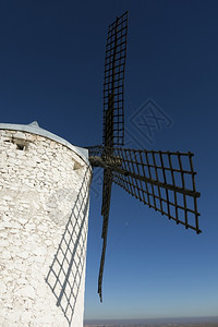 历史的西班牙卡斯蒂利亚拉曼查康苏格的风车颜色景观图片