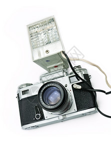 复古的银白色背景带闪光绝缘的古典电影射线摄机目的图片