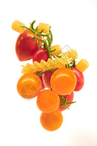 黄达丁番茄和生面粉樱桃苏古美食高清图片