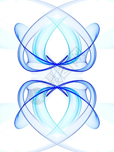 坡度抽象的漩涡蓝色瓦对称模式图片