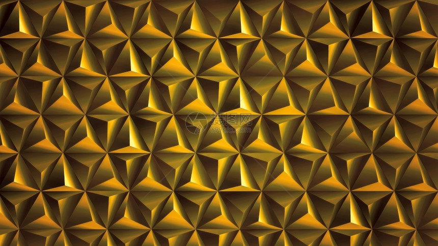 几何的金属具有抽象形状的金色三面墙子图片