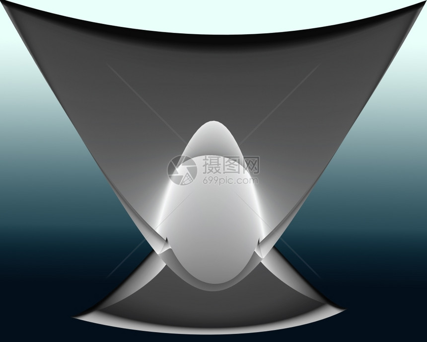 艺术闪亮的未来派摘自要3D鸡蛋形状的白光燃烧图片
