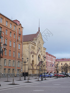 城市景观历史的英石俄罗斯圣彼得堡2019年月8日圣彼得堡瑞典教堂图片