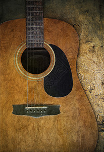 有质感的棕色旧木质纸用于多功能木纸旧吉他垃圾摇滚图片