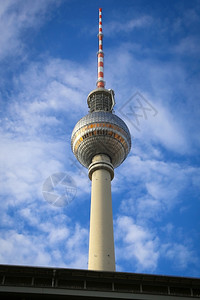 建筑物天线德国柏林亚历山大广场的电视塔台在德国柏林蕨类植物图片