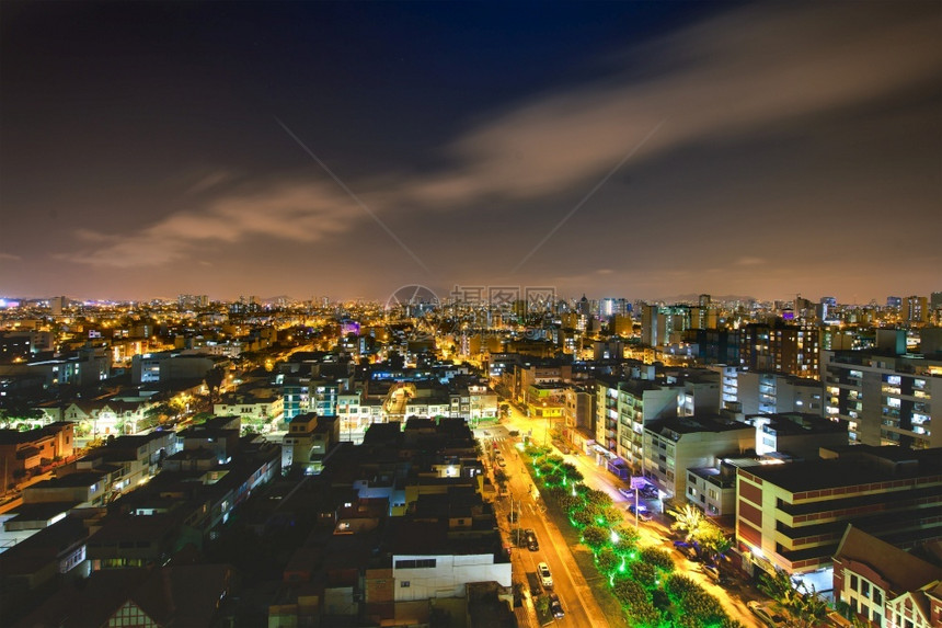 建成晚上秘鲁首都利马夜视秘鲁首都天线图片