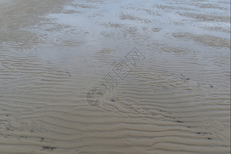 沙滩上的细波纹高清图片